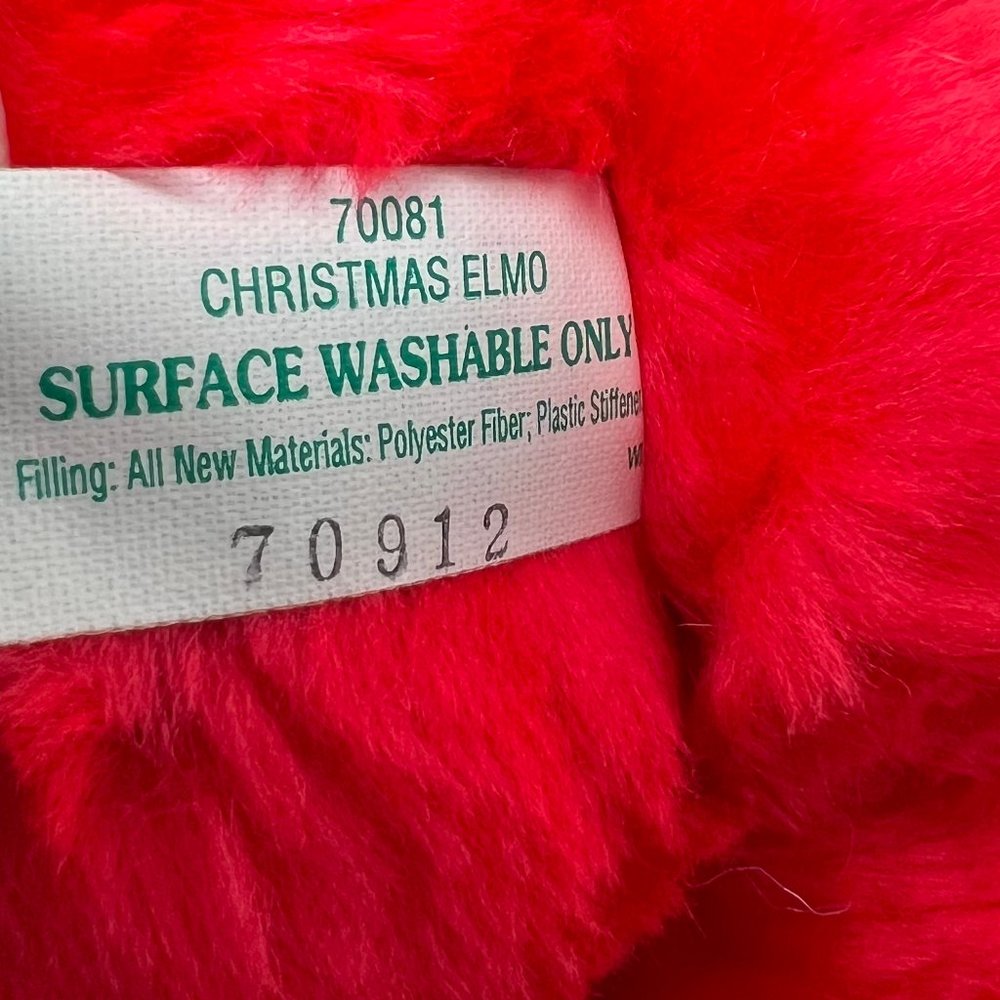TYCO  Sesame Street Elmo Plush 12" Vintage 1997 Stuffed Animal Christmas Holiday - Picture 7 of 8